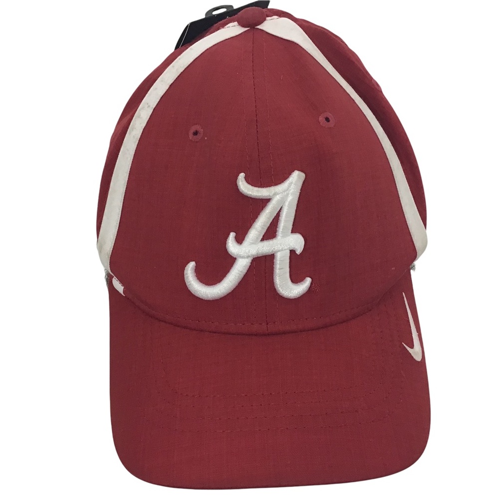 Nike A Alabama Crimson Hat Baseball Cap DRI FIT Tags Red White